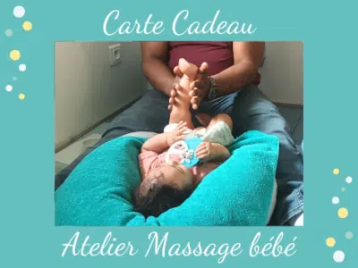 masser son enfant, nourrisson, bébé, apprendre à masser, moment de complicité, carte cadeau massage, offrir, cadeau de naissance, bien-être bébé, enfant, baby shower,
