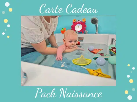 Idée cadeau, activité d'eau, jet, bulles, bouée de cou. Cadeau insolite, inoubliable; grossesse, accouchement, baby shower, gender reavel